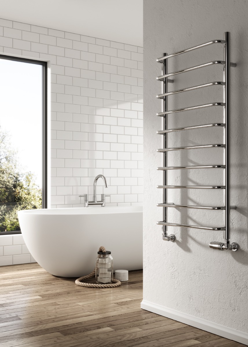 Aliano Mild Steel Radiator 500 X 1800 Chrome