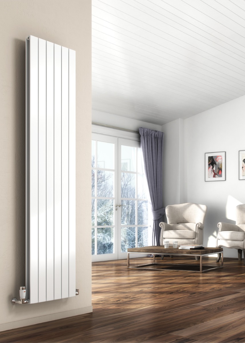 Flat Vertical Mild Steel Radiator 292 x 1600mm anthracite