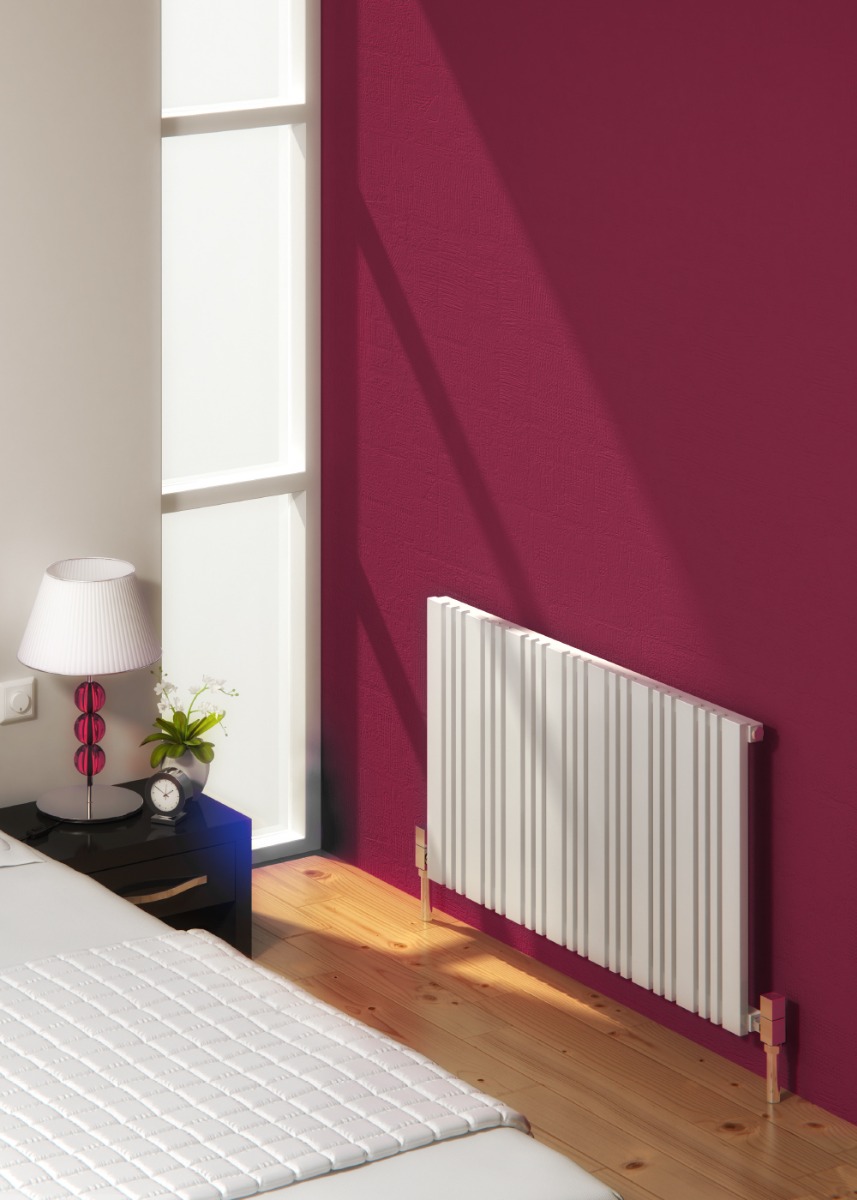 Bonera Horizontal Mild Steel Radiator 456 x 550mm anthracite