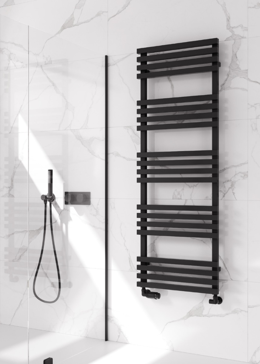 Kale Mild Steel Radiator 500 x 816mm Black