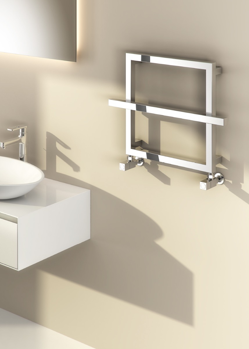 Lago - 1 Mild Steel Radiator 600 x 450mm chrome