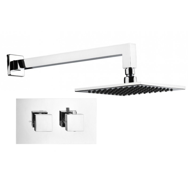 Square Shower pack - (2 Knob 1 Outlet) Consists of: STV1 - Square twin handle th (PACK S1 - H)