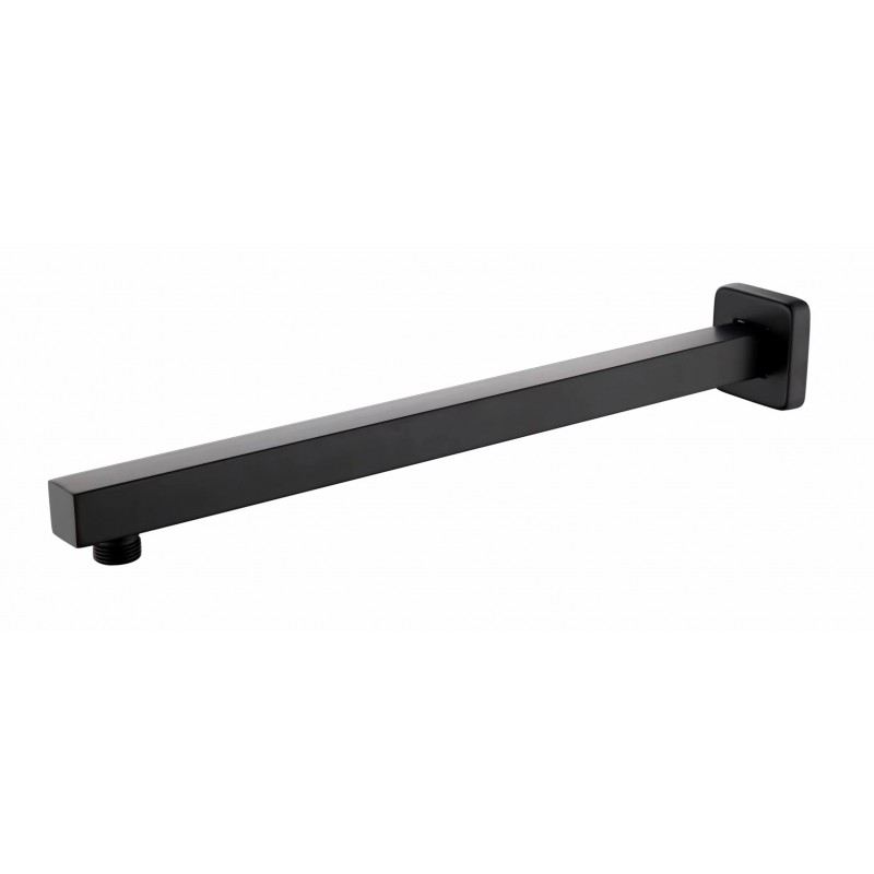 MATT BLACK SQUARE WALL SHOWER ARM - 400MM - Matt Black (SA40SQ-B)