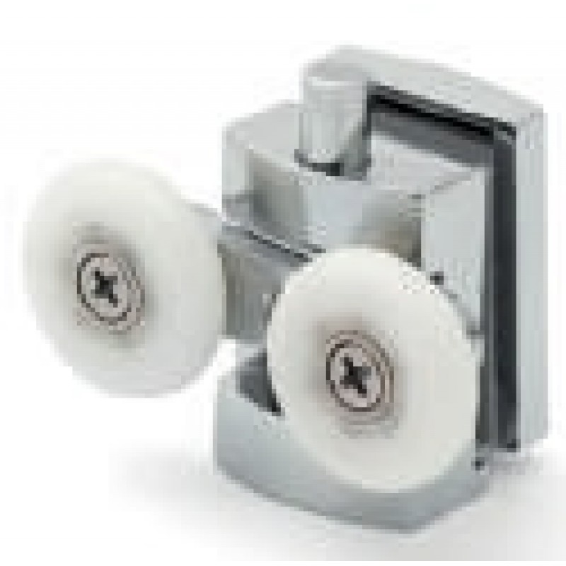 Chrome Bottom Double Rollers For 6Mm Shower Enclosure (SBDR-08)