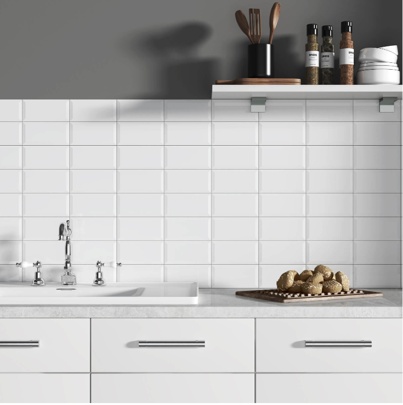 Soho Canvas White Matt Pressed Glazed Ceramic 75x150x7mm- Price per m2