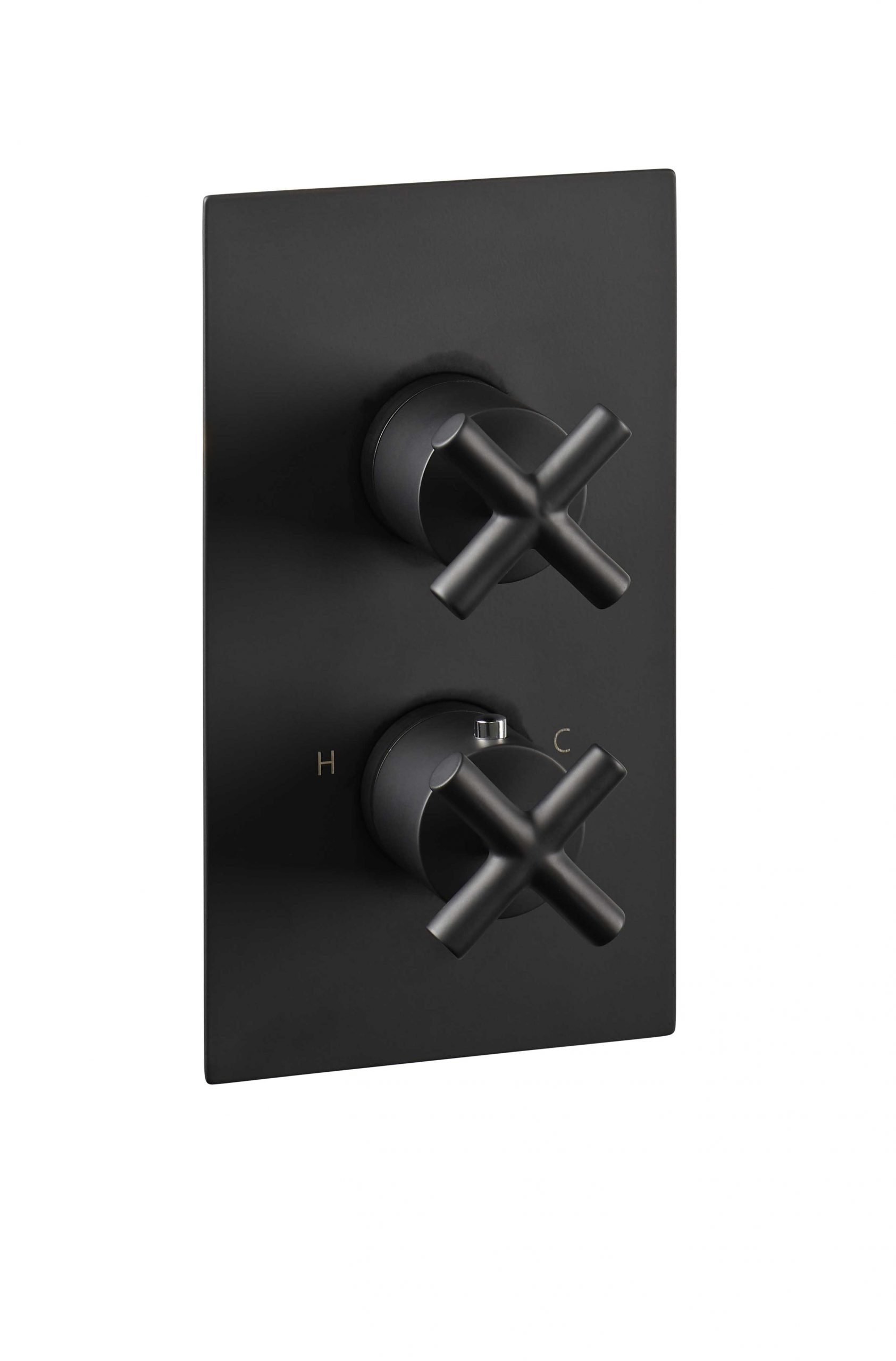 JTP - Solex Thermostatic Concealed 2 Outlet Shower Valve, Vertical