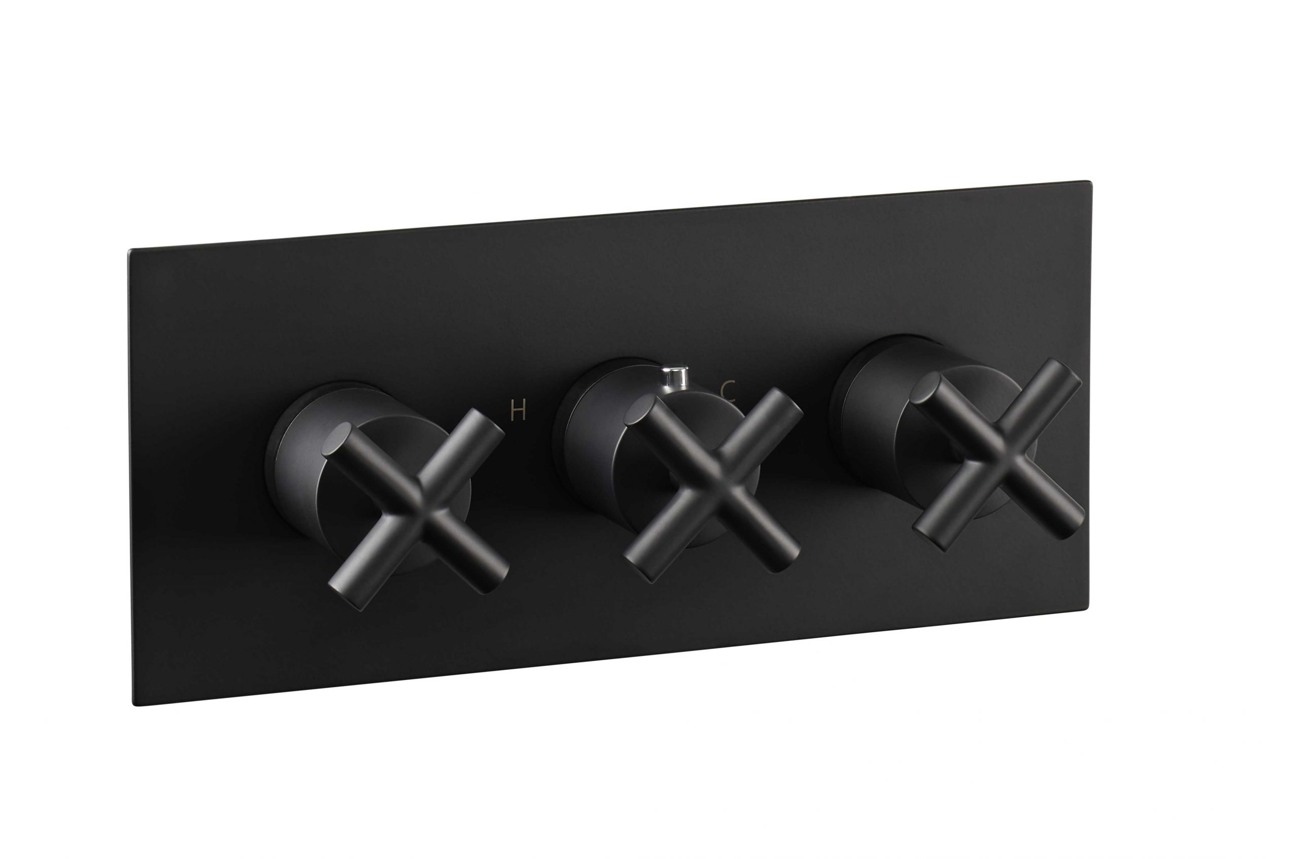 JTP - Solex Thermostatic Concealed 3 Outlet Shower Valve, Horizontal