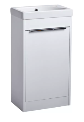 Sequence 450 Freestanding Unit & Basin Gloss White