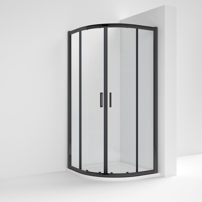 ShowerSculpt Quadarnt Enclosure 900x900mm Matt Black