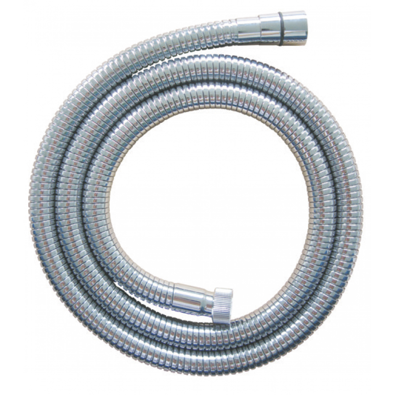 Stainless Steel Big Bore Shower Hose - 1.00 meter Consists of: Strong S/S chrome (SSEB100)