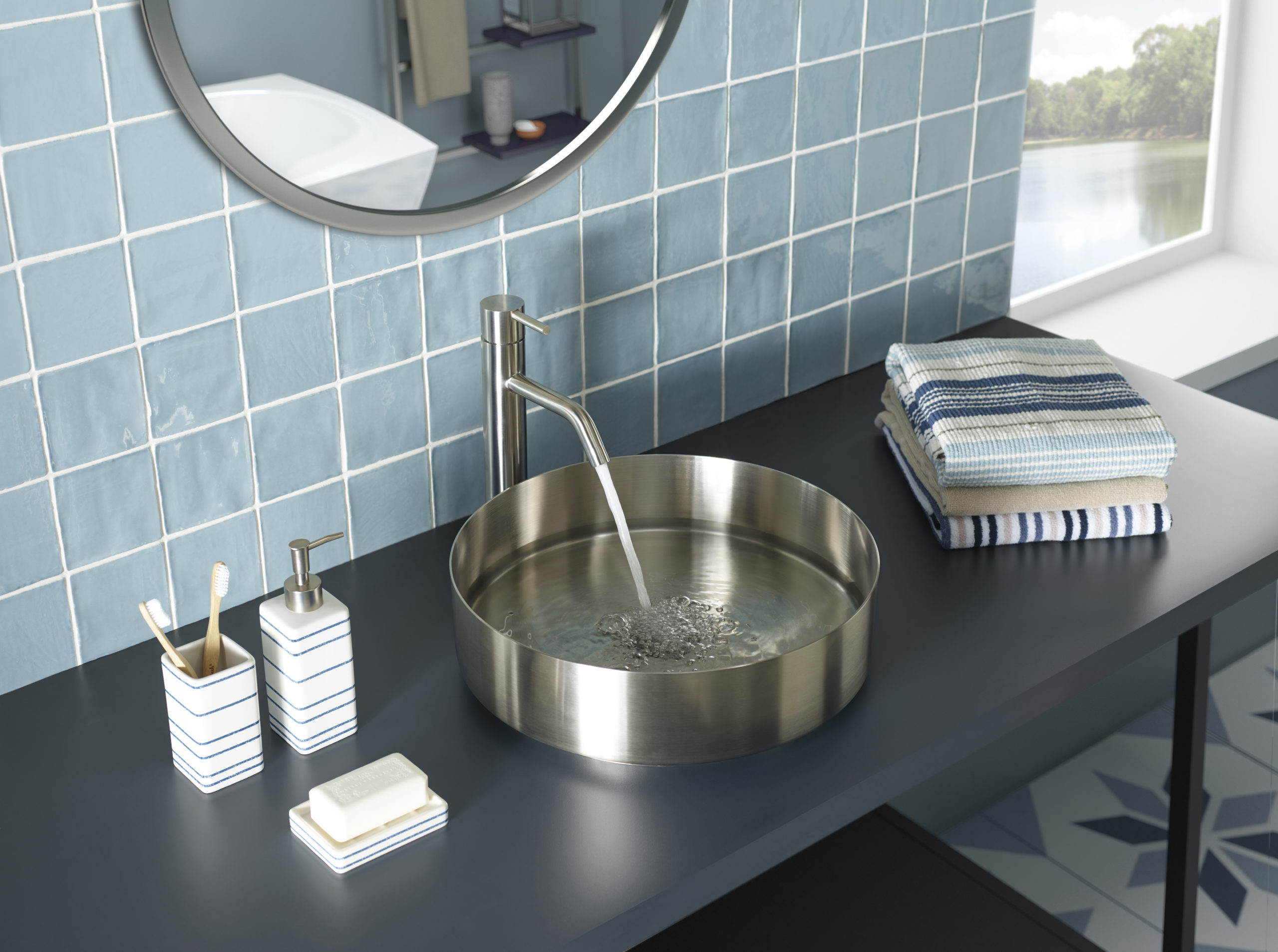 JTP - Inox Tall Single Lever Basin Mixer