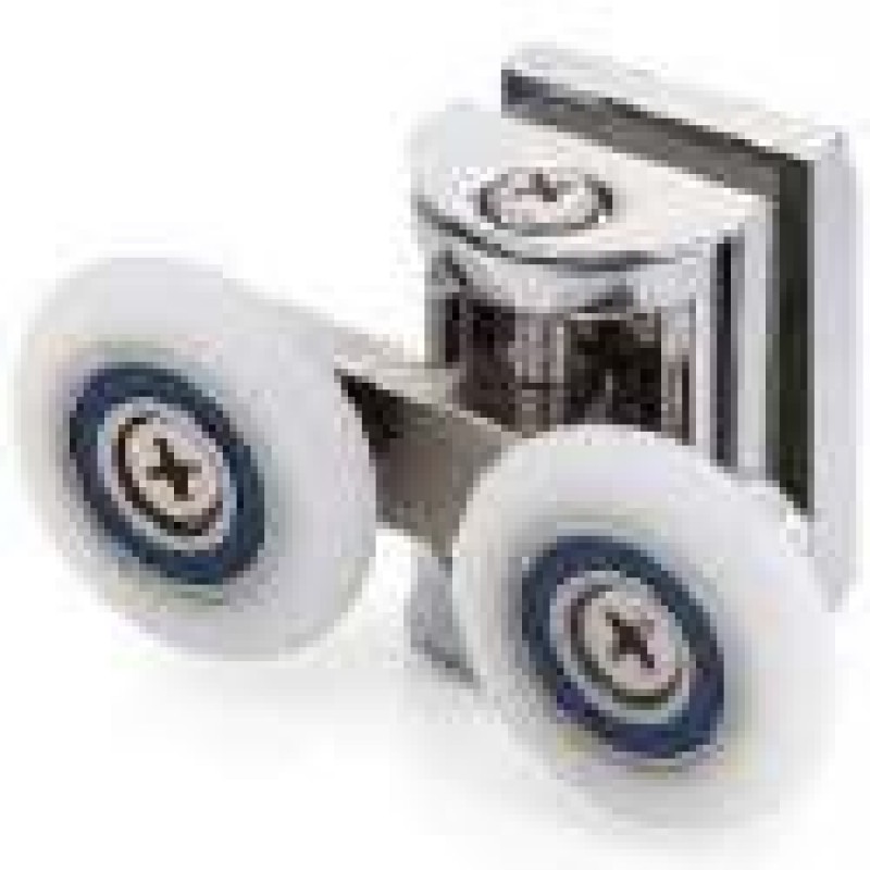 Chrome Top Double Rollers For 6Mm Shower Enclosure (STDR-07)