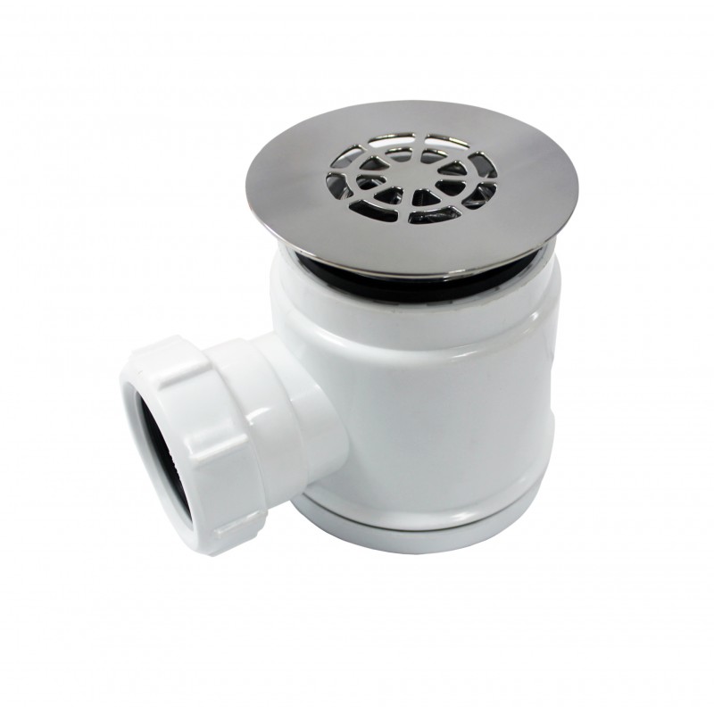 Shower waste with metal grate - 90mm (SWT002)