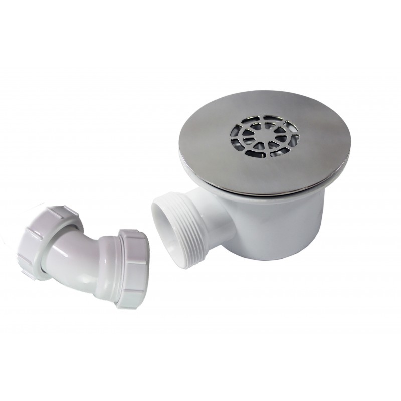 Shower waste with metal grate - 90mm (SWT003)