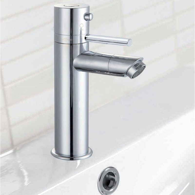 Round thermostatic basin mixer with swivel spout (TBM201)