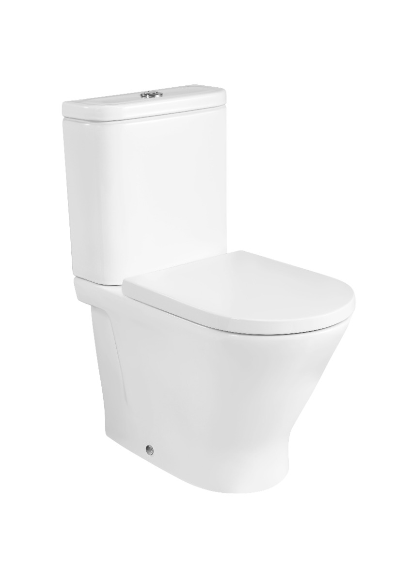 ROUND - Close-Coupled Toilet ,Cistern & Seat 
