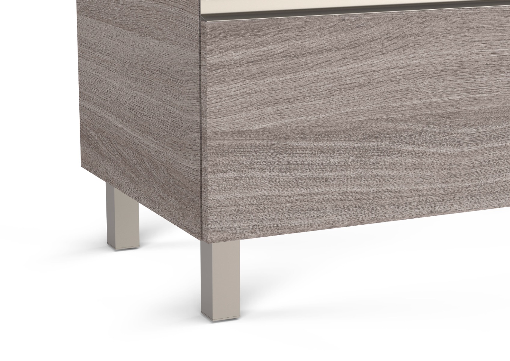Set of four optional legs - Nickel finish