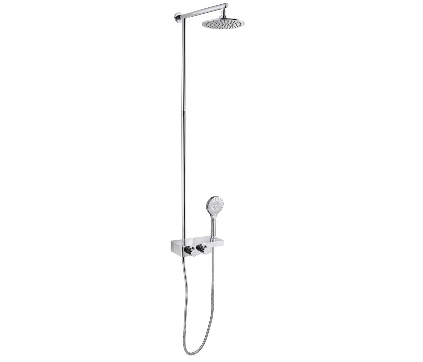 JTP - Thermostatic Rail with Overhead /and multifunction hand shower
