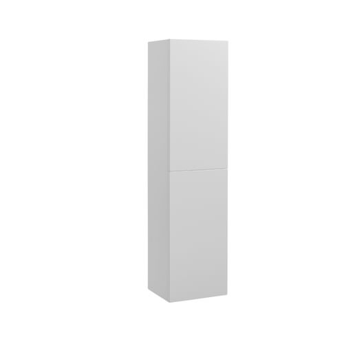 Two Door Bathroom Storage Column - Matt White