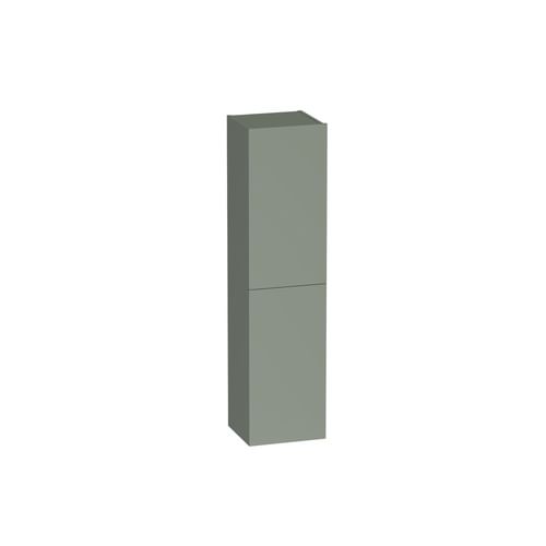 Two Door Bathroom Storage Column - Laurel Green