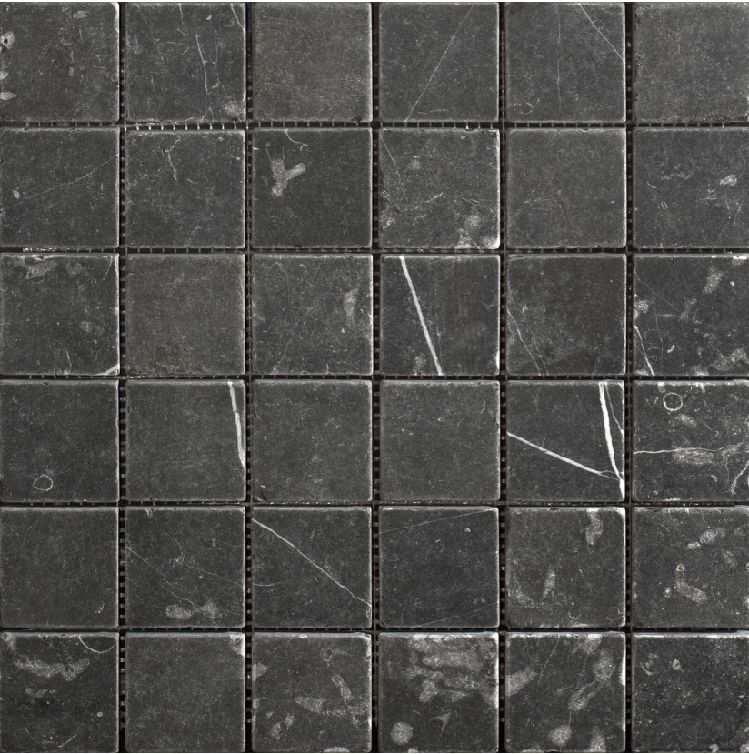 Taurus Nero Tumbled (Marble) 23x23mm- Price per m2
