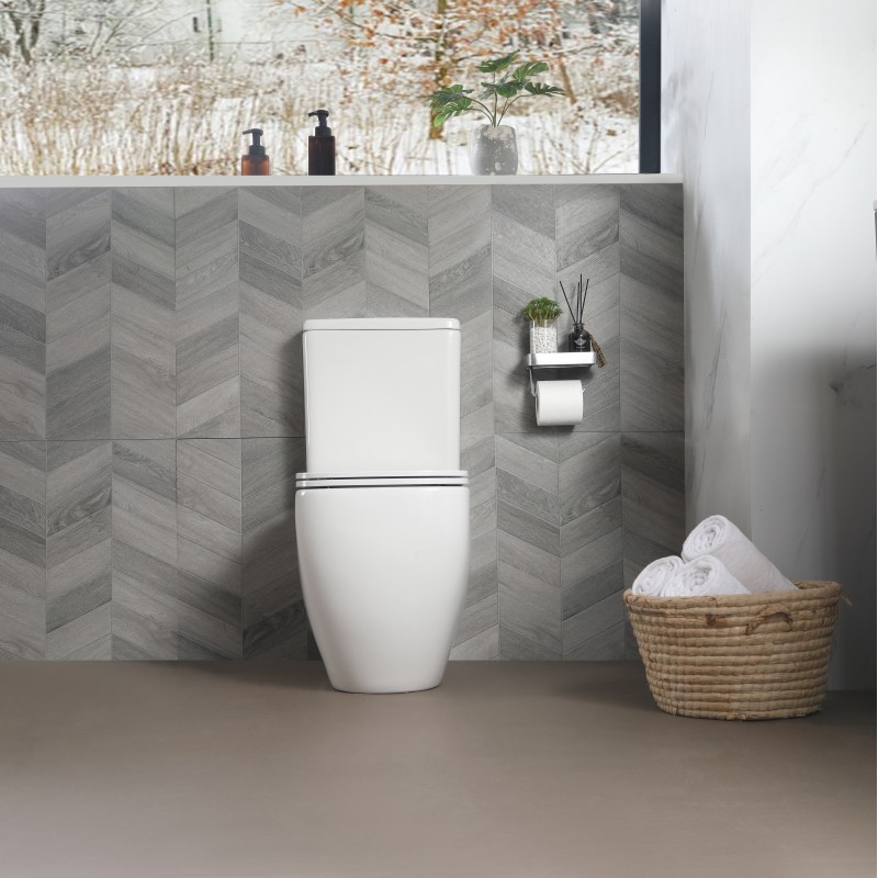 Tornado square C/C rimless toilet & soft close seat (TOR-S800)