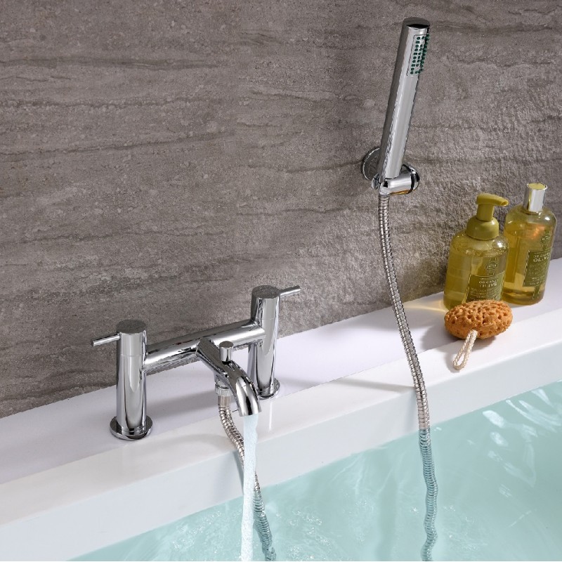 Torus bath shower mixer with shower kit Suitable for low & high pressure (TOR695)