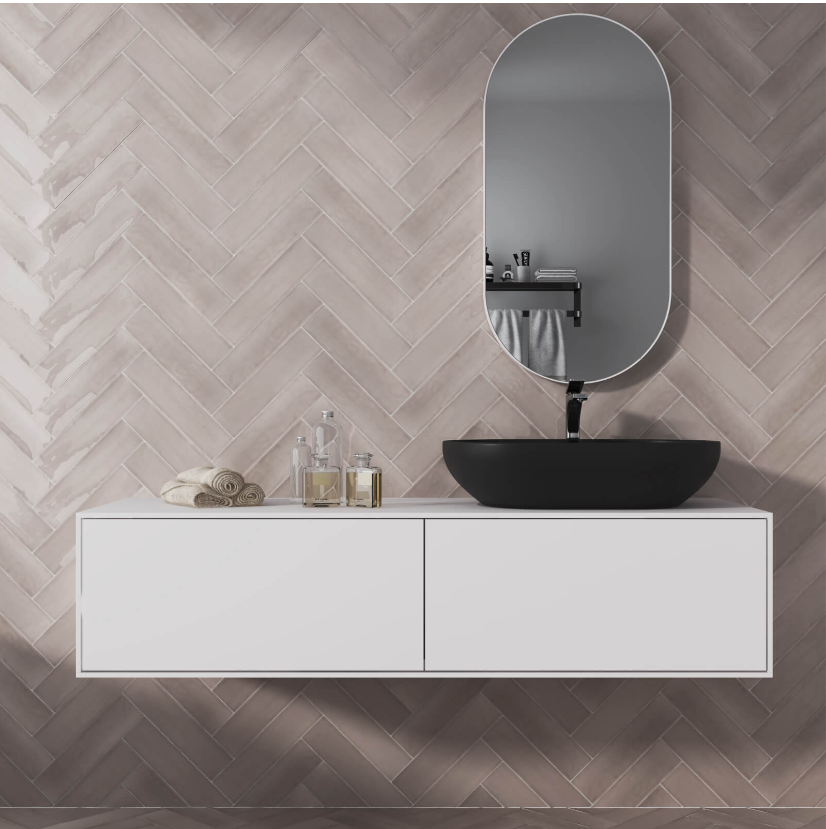 Teramoda Petal Gloss Pressed Glazed metro Ceramic 75x300mm- Price per m2