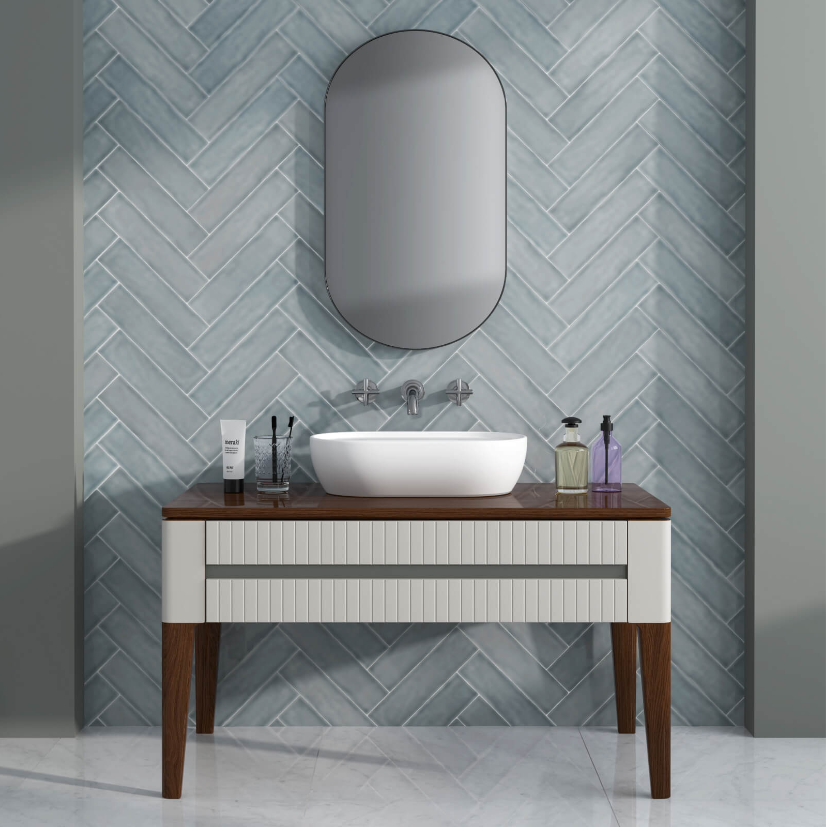 Teramoda Sterling Gloss Pressed Glazed Ceramic 75x300mm- price per m2