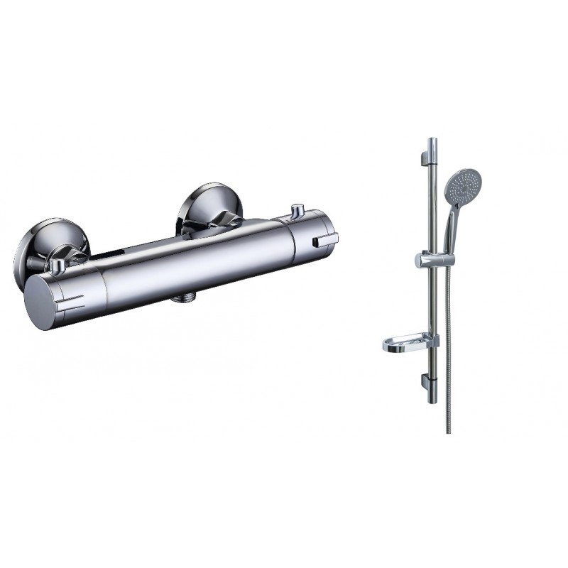 Thermostatic Bar Valve Kit - ROUND (BAR300 + Rail Kit) (TVR300)