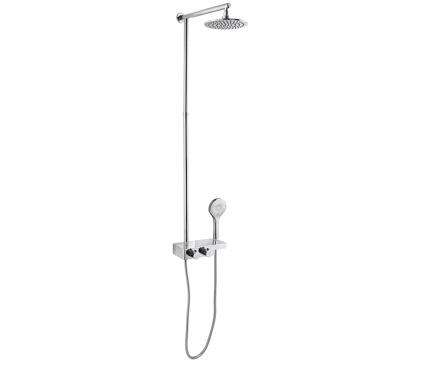 JTP - Thermostatic Rail with Overhead /and multifunction hand shower