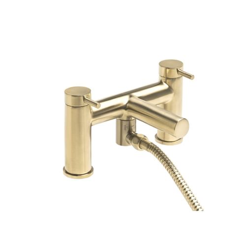 Anthem Deck Mounted Bath Shower Mixer - Brushed Brass