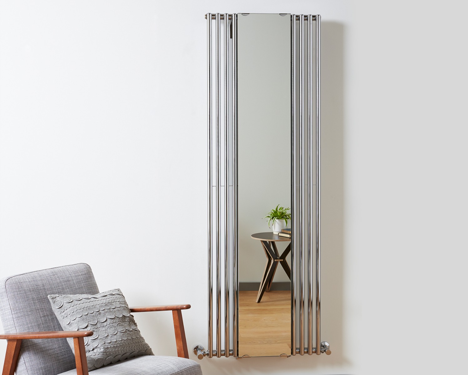 Designer Radiators Vision Heating Only - Chrome 1800x600