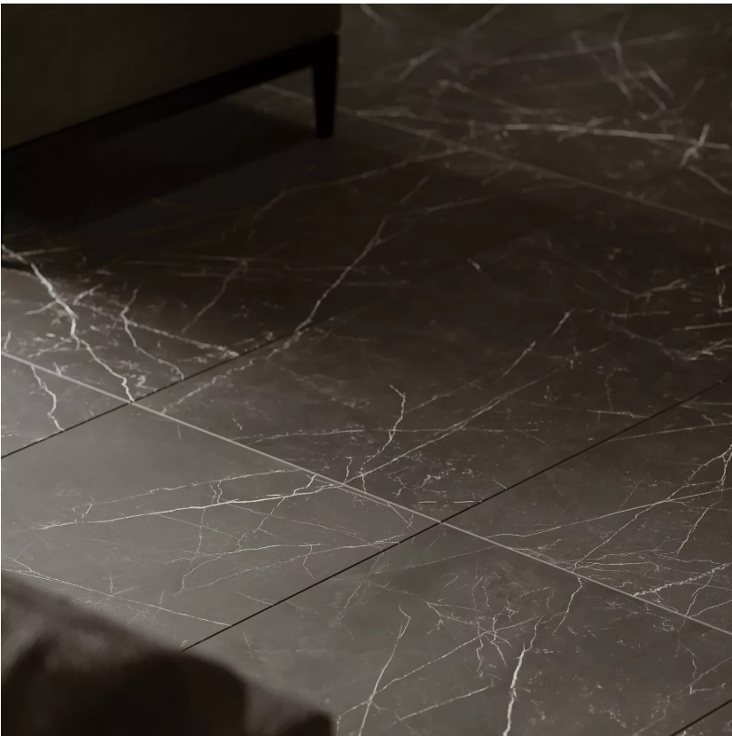 Nero Venato Polished Porcelain 600x600mm- Price per m2