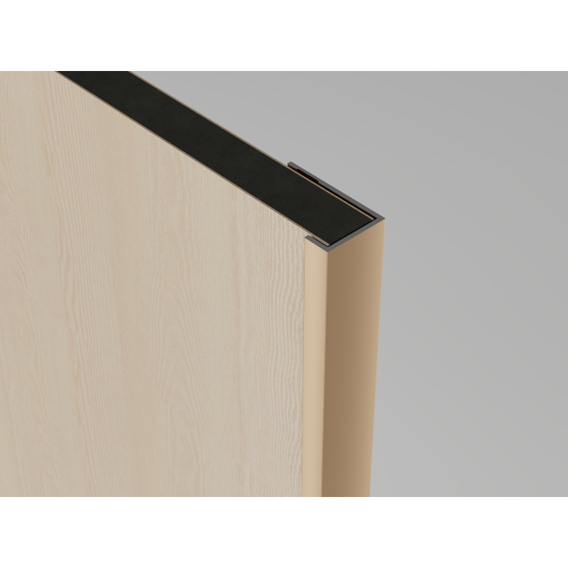 Internal trim for 8mm shower wall panel - Brushed Gold (WAL8002-BG)