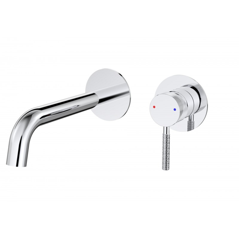Round wall mounted basin mixer - Chrome (WBM-604CH)