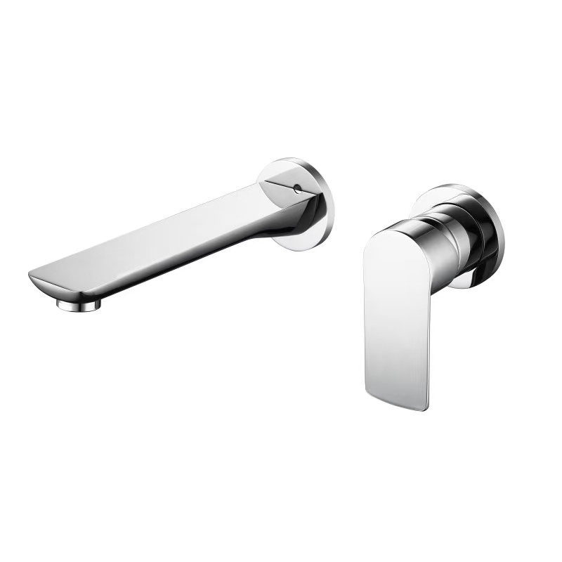 Square wall mounted basin mixer - Chrome (WBM-609CH)