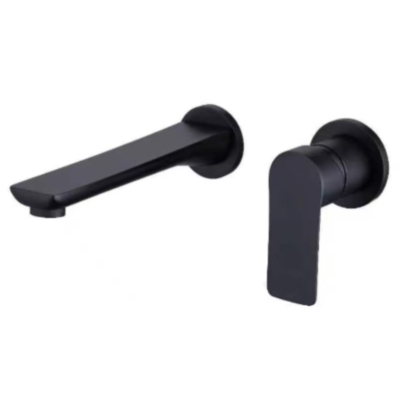 Square wall mounted basin mixer - Matt Black (WBM-609MB)