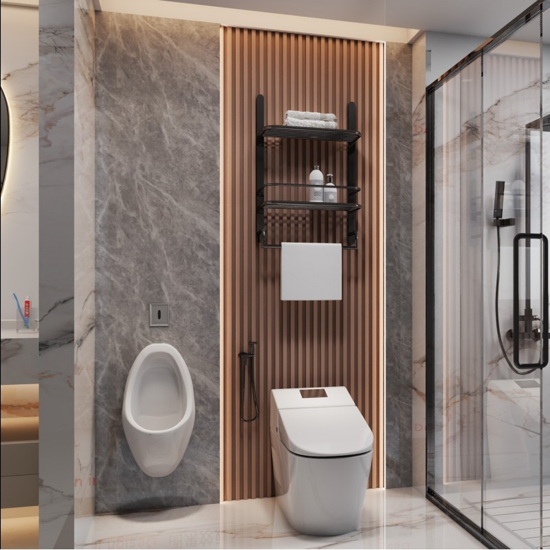 Shower Wall Panel Grey Marble 1200X2400X8mm (Pack of 2) (WP - 095)