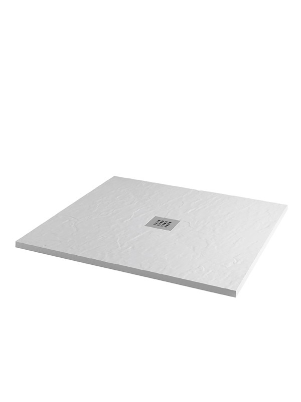  Mx Minerals 900x900mm Shower Tray Slate Ice White