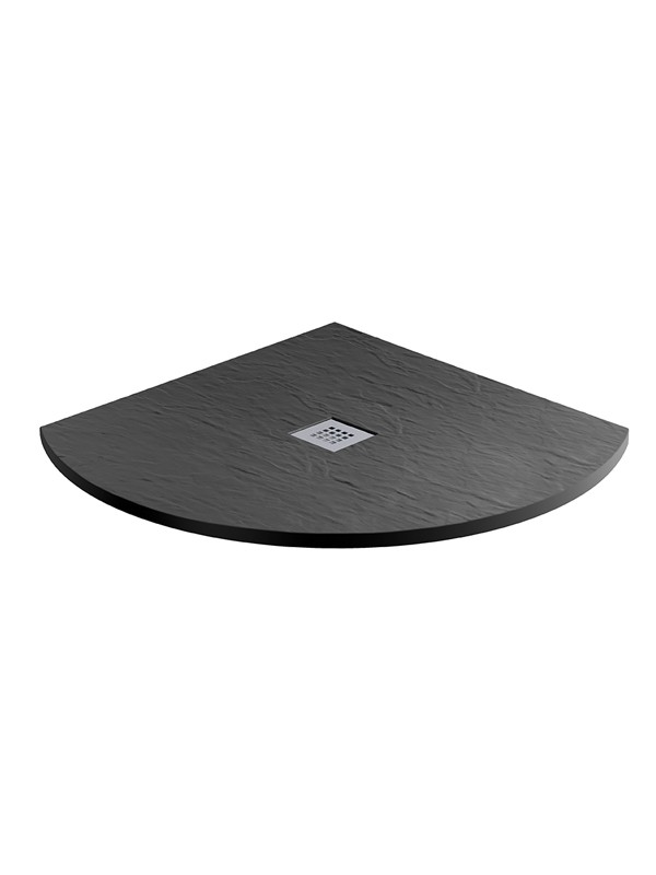 Mx - Minerals 900x900 Quadrant Tray Slate Jet Black