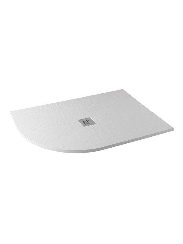 Mx Mineral 1200x800 O/s Quadrant Left Hand Slate Ice White