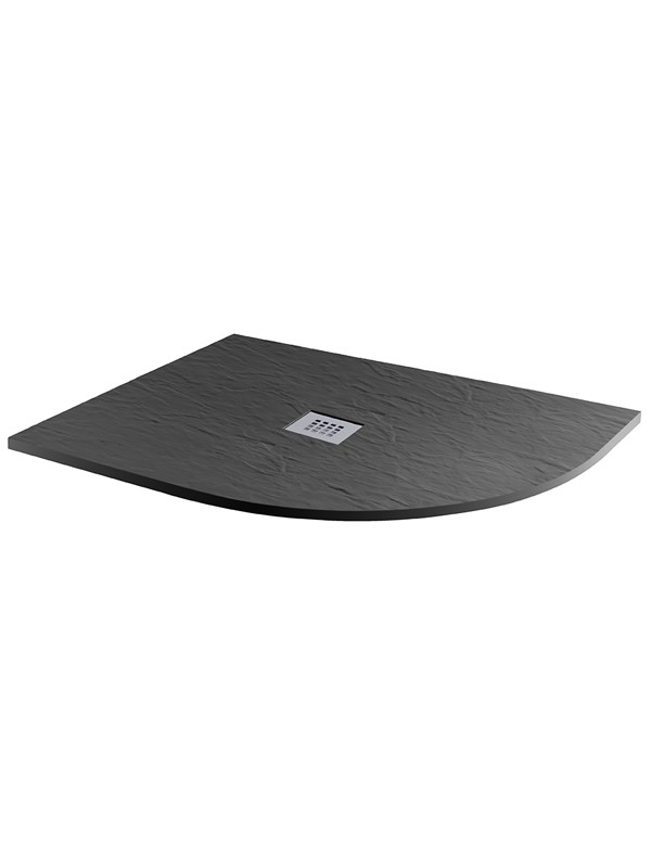 Mx Mineral 1200x800 O/s Quadrant Right Hand Slate Jet Black