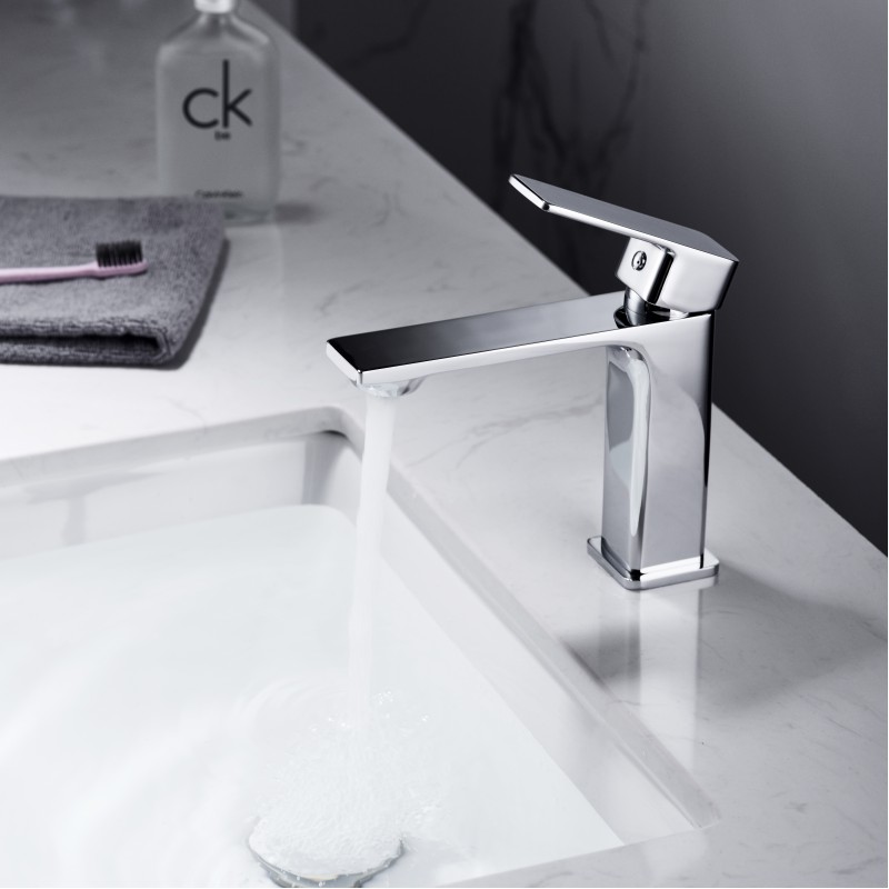 Zen Single Lever Basin Mixer With Clicker Waste - Chrome (ZEN)